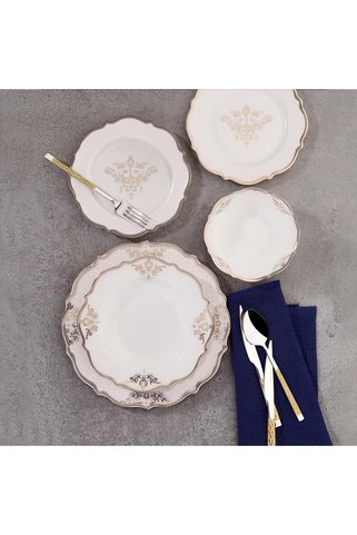 KORKMAZ Eliza Collection 60 Parça Yuvarlak Yemek Takımı A8243