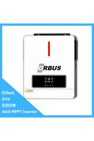 ORBUS 24V 3000W MPPT AKILLI İNVERTÖR | 3 Kw Solar İnverter