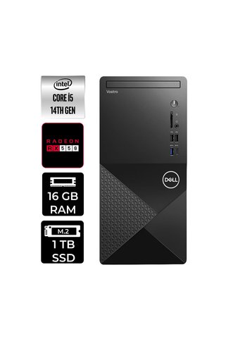 Dell Vostro 3030MT i5 14600 16GB 1TB SSD RX550/4GB W11H Masaüstü Bilgisayar