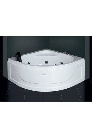 SELİKA 120x120 Köşe Jakuzi 6 Jetli Motorlu Beyaz (Blower Yok)