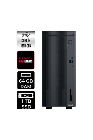 ASUS ExpertCenter P500 i5 13420H 64GB 1TB SSD RX550/4GB W11H Masaüstü Bilgisayar
