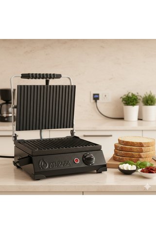 HDF Atababa 8 Dilim Döküm Plaka Ev Tipi Tost Makinesi - Büfe Tipi 220V