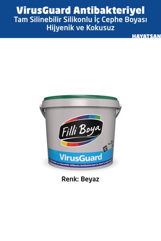 Filli Boya VirusGuard -Tam Silinebilir - Yıkanabilir Silikonlu İç Cephe Boyası Hijyenik Kokusuz