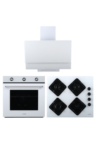 Alveus Ecoplus Beyaz 3'lü Ankastre Set (ad07-a10-af860