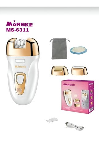 efmues Epilasyon aleti şarjlı 3 başlıklı epilatör ms-6311 ayak törpü Makinesi
