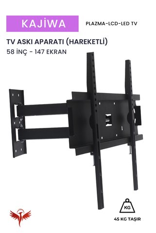 KAJİWA 58 İNÇ ASKI APARATI HAREKETLİ (147 EKRAN) Tüm Marka ve modellerle uyumludur.