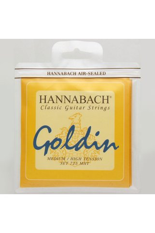 Hannabach 725mht Goldin Klasik Gitar Teli Seti (üst Segment - Premium Seri) | Super-carbon Tizler,