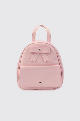 Panço Kız Çocuk Fiyonk Detaylı Pembe Sırt Çantası