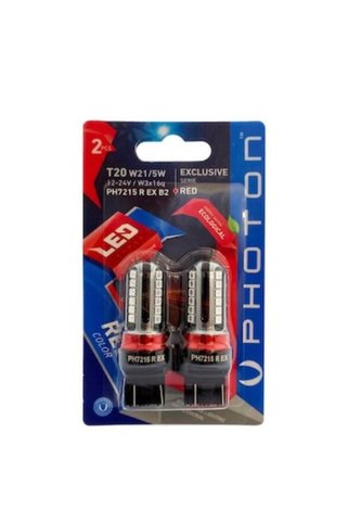 Photon P21/5W 12V RED EXCLUSIVE CANBUS LED (2Lİ BLİSTER) PH7216 R EX B2