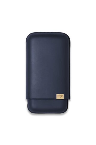 Davidoff Iconic Seri Deri Puro Kılıfı Lacivert Gold 3lüi 64 Ring
