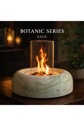 Babayani Outdoor Botanic Series - Sage masaüstü şömine | Bioethanol yakıtlı | Dumansız | Kokusuz | Yakıt hediyeli