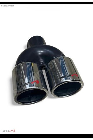 AK UNIVERSAL 90 MM INOX DÜZ ÇİFTLİ EGZOZ UCU