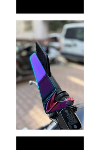 MOTO H2 ayna bukalemun desenli Universal