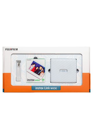 Fujifilm Instax Link Wide Beyaz Akıllı Telefon Yazıcısı Bundle Box