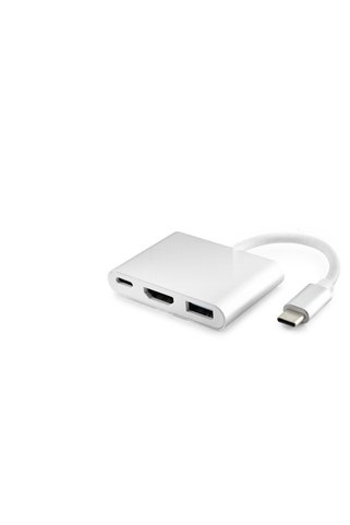 Marsilyan Type-C Hub Hdmi 4K Usb 3.0 3 Port - Gri HDX7764