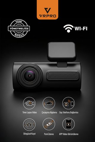 vr pro 1 KAMERALI EKRANSIZ WİFİ'Lİ KAYIT KAMERASI-VR20