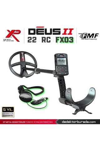 XP Deus 2 Dedektör - 22,5cm FMF Başlık, Ana Kontrol Ünitesi, FX03 Kulaklık