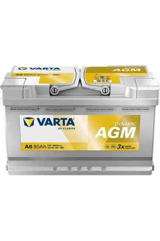 Varta Anabayiden F21 A6 12 V 80 Ah Start-Stop AGM -Hurda Akü Yollamanız Gerekmiyor