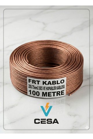 cesaa elektirik 2x0.ses ve hoparlör kablosu 100 metre