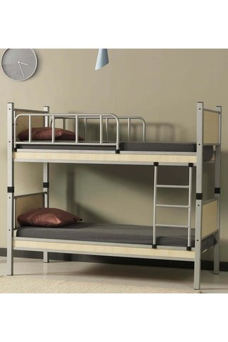 Missidea Profesyonel Yurt Tipi Ahşap Ranza Gri 90x200
