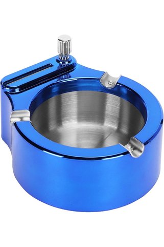YclShop Benzin ile çalışan çakmaklı kül tablası metal kibritli masa küllüğü