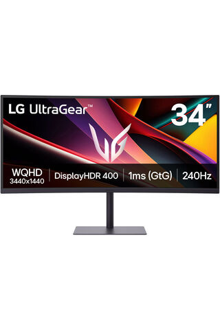 LG UltraGear G6 34G630A-B 34" 1ms (GtG) 240Hz (HDMI+Display+Type-C) Curved WQHD 3440x1440 Oyun Monitörü