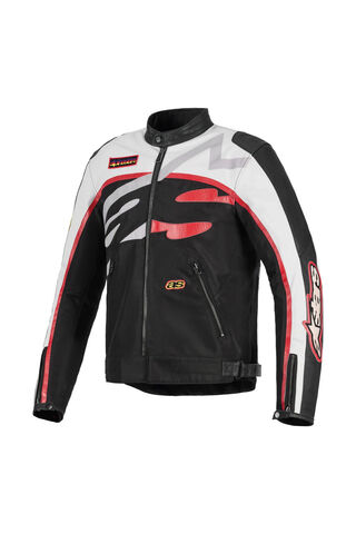 Alpinestars Axton Korumalı Motosiklet Montu Siyah Beyaz