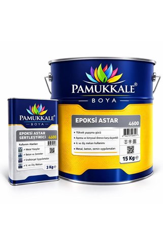 Pamukkale 4600 Solventli Epoksi Astar 18 Kg Gri Ral 7038