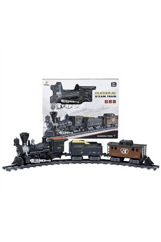 TUFY TOYS KLASİK OYUNCAK KARA TREN SETİ