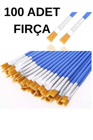 everart 100 Adet, Akrilik Boya, Guaj Boya, Parmak Boya, Sulu Boya, Yağlı Boya Fırçası Etkinlik Boyama