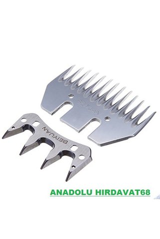 BYÜ BEİUYAN ÇELİK KOYUN KIRPMA MAKİNA BIÇAGI ALT ÜST TAKIM