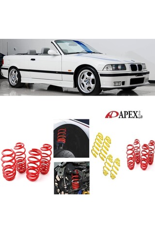 X POWER TUNİNG bmw 3.seri e36 cabrio 3.20 apexi 3.cm spor helezon yay