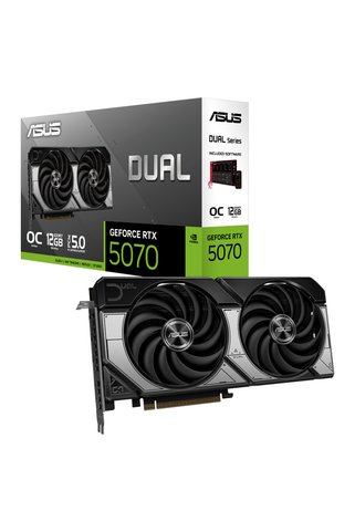 ASUS DUAL RTX5070-O12G, 12Gb, 192Bit, GDDR7, 1xHDMI, 3xDP GAMING Ekran Kartı