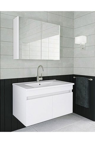 MDS 80 Cm Mdf Banyo Dolabı Lavabo Hariç