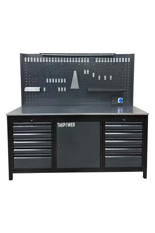 TAKPOWER TTR4410 2 Metre Takım Tezgahı 10 Çekmeceli 1 Dolaplı