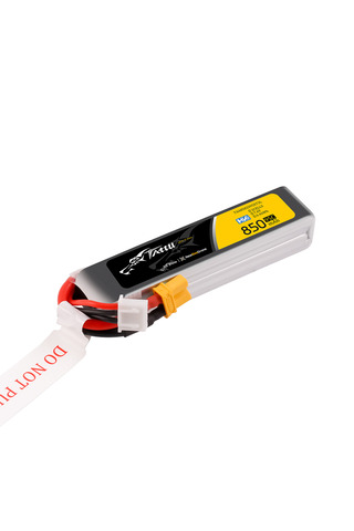 TATTU 850mAh 2S 7.6V HV 95C Lipo Batarya Long Pack XT30 plug