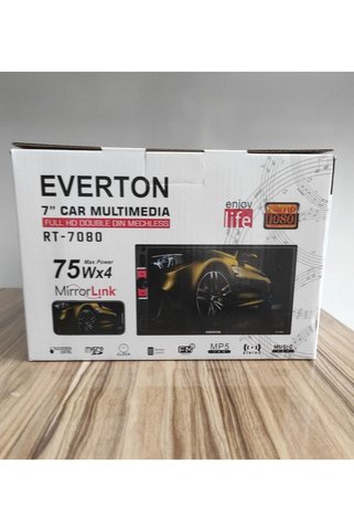 Everton RT-7080 7" Full HD Double Din Mechless Oto Teyp - 4x75W Yüksek Ses Çıkışlı