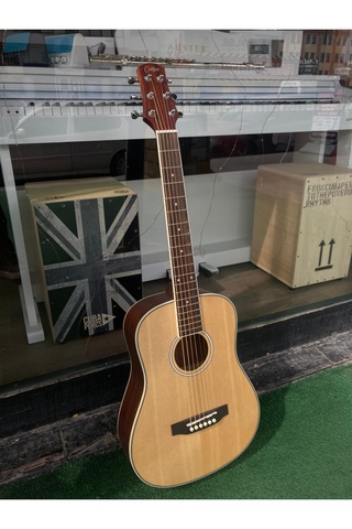 3M Atölye Travel Boy Akustik Gitar Masif Ağaç 3/4 Çocuk Gitarı