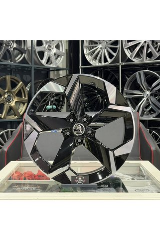 RC 19 İNÇ 5X112 SKODA OCTAVİA SUPERB KODİAQ KAROQ BLACK DİAMOND SPORTLİNE JANT MODELİ (4ADET)