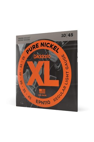 Daddario Epn110 Elektro Gitar Tel Seti, Xl, 10-45, Pure Nickel, Re