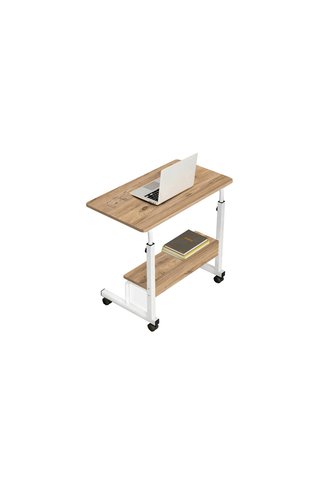 Vivense YÜKSEKLİK AYARLI RAFLI LAPTOP SEHPASI, ATLANTİK ÇAM, 70X40