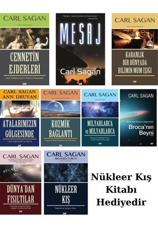 Say Yayınları Carl Sagan 8 Kitap Set (Nükleer Kış Kitabı Hediyedir)