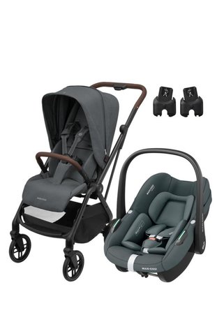 MAXİ-COSİ Leona2-Pebble S Tek Elle Katlanabilen Ultra Kompakt Çift Yönlü Seyahat Sistem Bebek Arabas