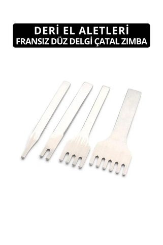 Dopar Fransız Tarzı Düz Delgi Çatal Zımba