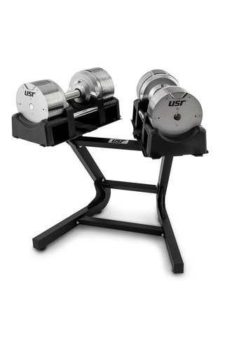 USR ADK41 2x41 Kg Ayarlanabilir Dambıl + Stand Set