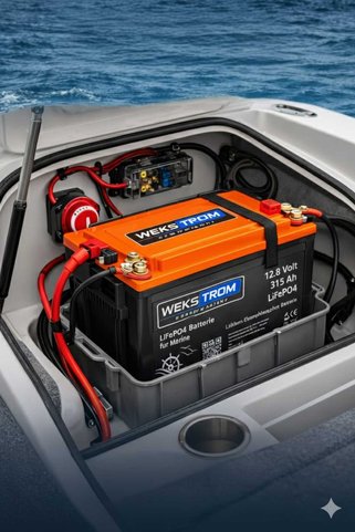 wekstrom germany Lityum Demir Fosfat Akü 12,8 V 315 Ah Lifepo4