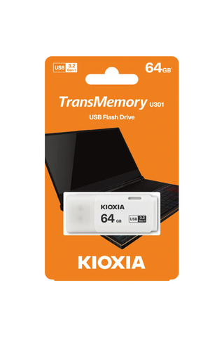 Kioxia U301W 64GB USB 3.2 Gen1 TransMemory Flash Disk (Beyaz)