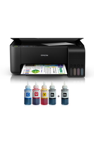 EPSON SERGİ ÜRÜNÜDÜR !!! Tanklı L3250 Photoink Mürekkepli Yazıcı 4 Renk Bitmeyen Kartuşlu (1 Siyah