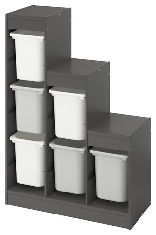 IKEA Çok Renkli Dayanıklı Saklama Ünitesi 99x44x94 cm Çocuk Odası Oyuncak Dolabı Düzenleyici
