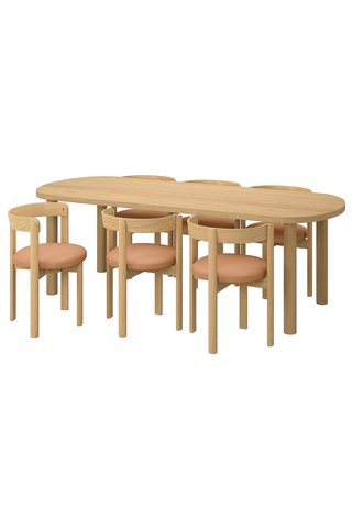 IKEA Meşe Sağlam Yemek Masası - yemek masası takımı